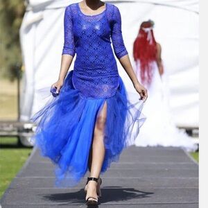 Blue Lace Dress